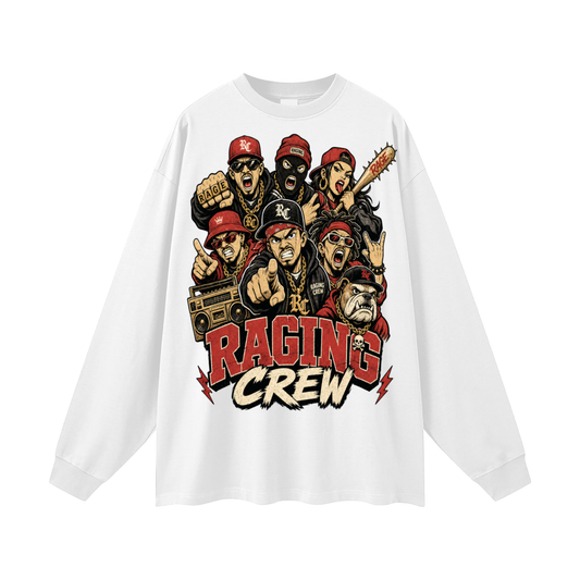 Raging crew-Oversized Unisex Long Sleeve T-Shirt