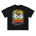 Duckin ripped-Heavyweight Drop Shoulder Cotton T-Shirt