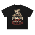 Bossing up from the bottom-Heavyweight Drop Shoulder Cotton T-Shirt