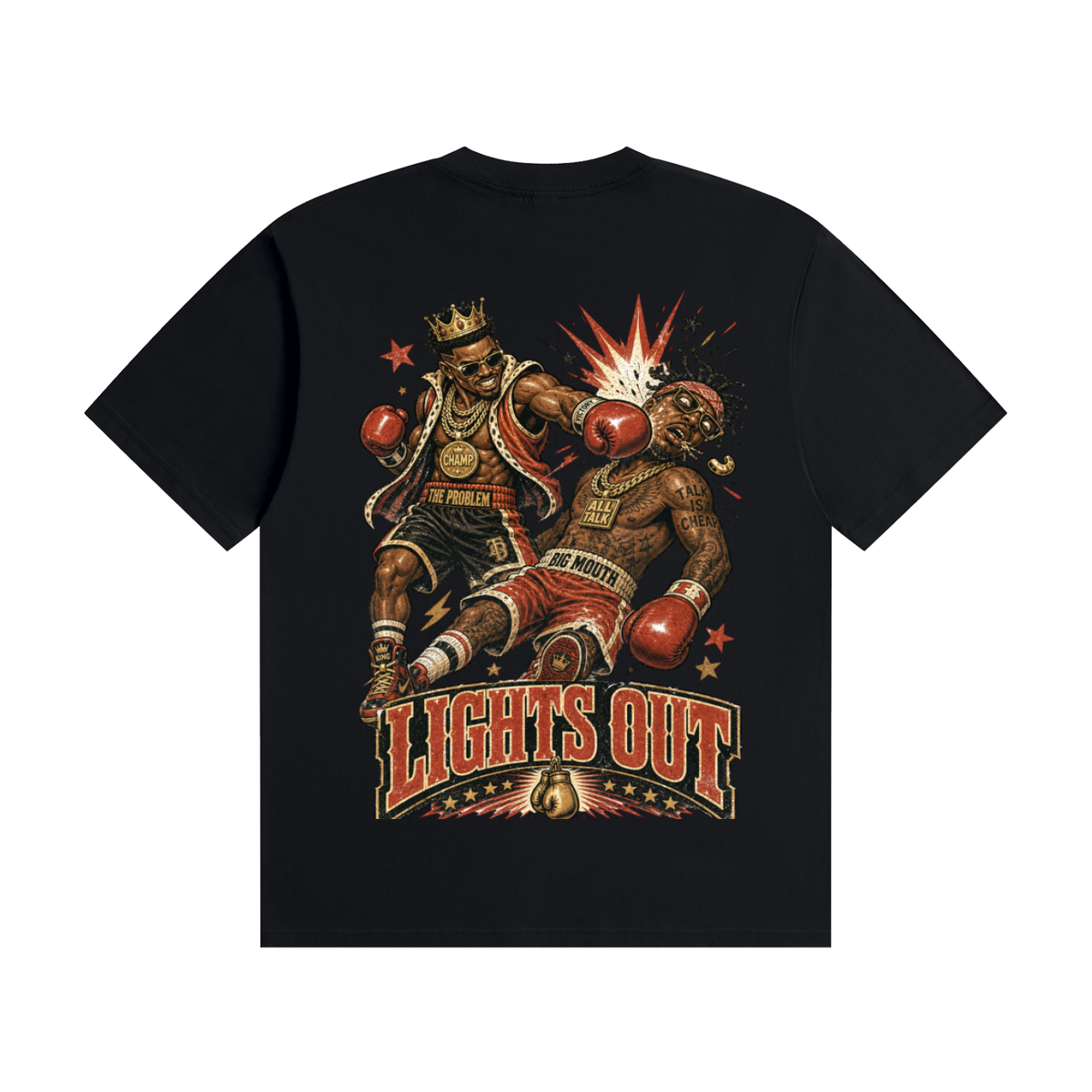 Lights out-Seamless Cotton T-Shirt