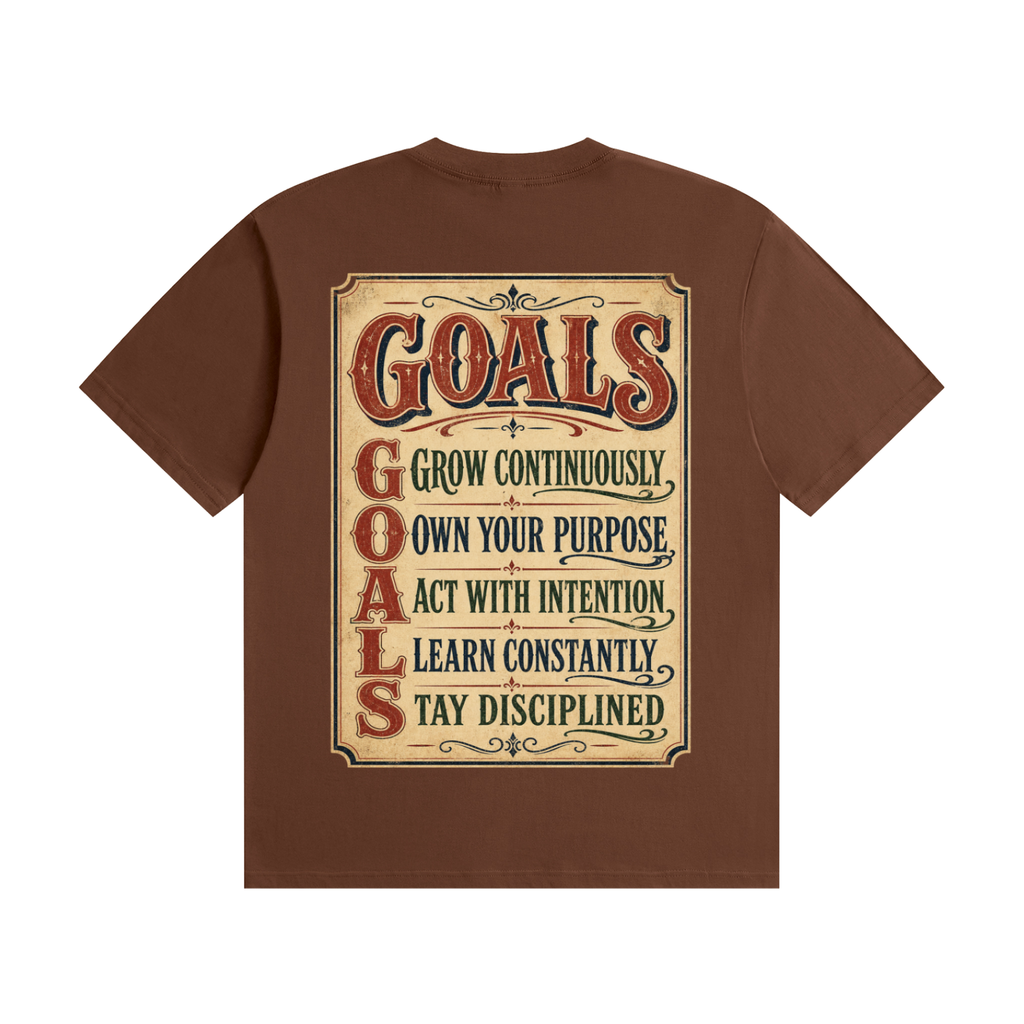 GOALS-Seamless Cotton T-Shirt