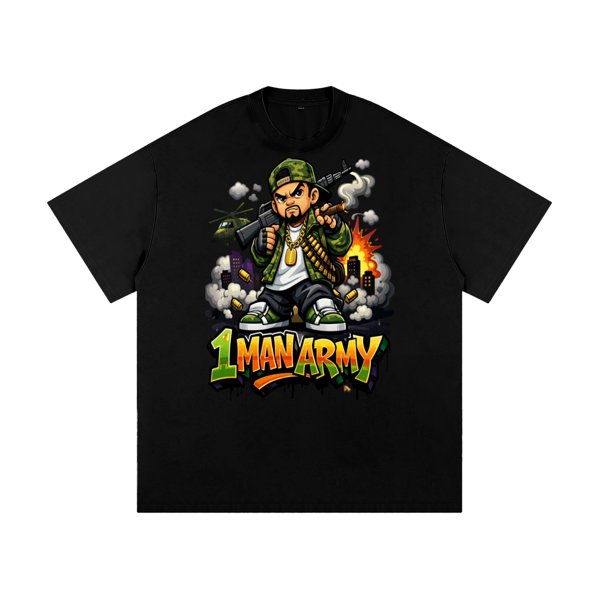 1 man army-Heavyweight Loose Fit T-Shirt