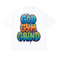 God gym grind-Streetwear Loose Drop Shoulder T-Shirt
