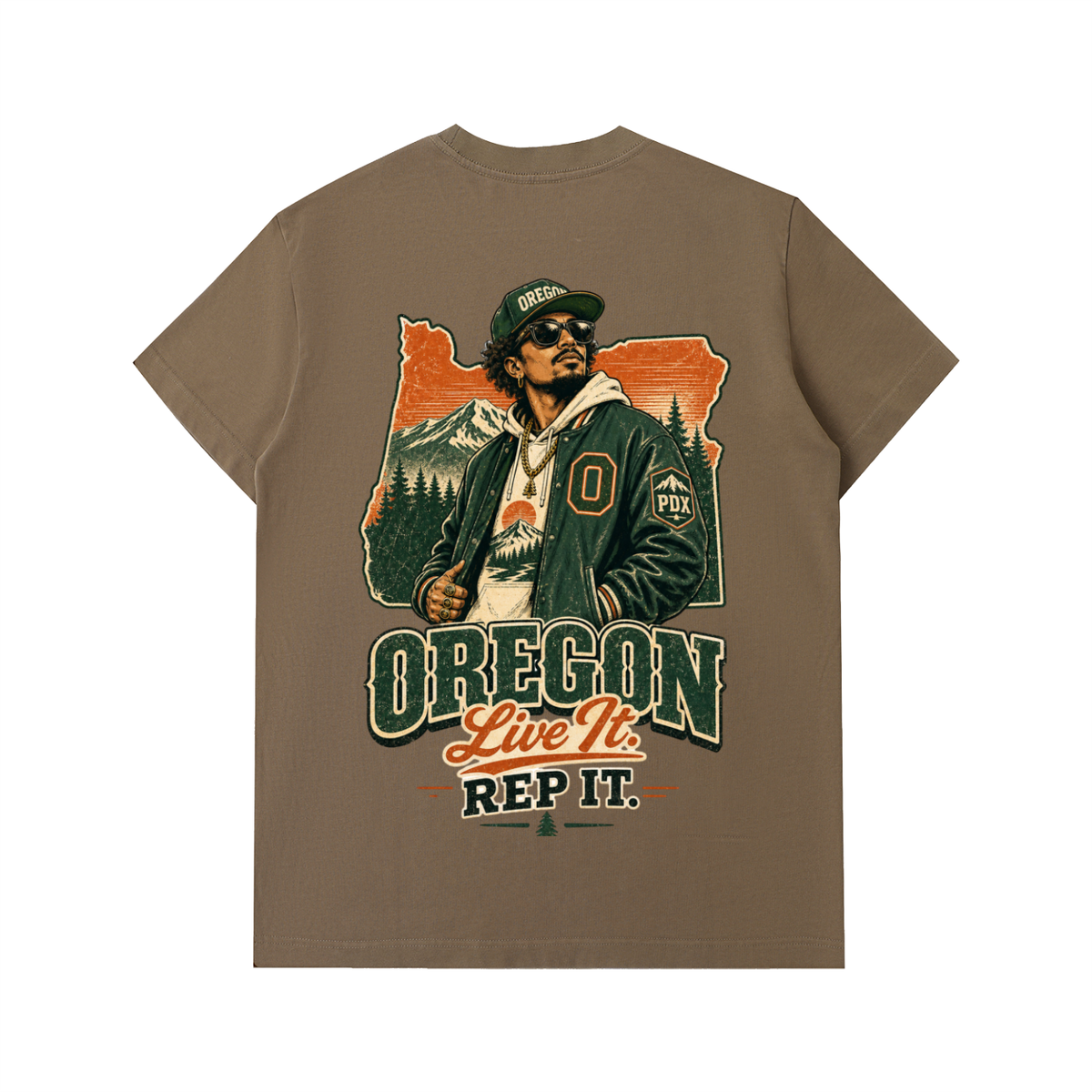 Oregon-Essential Heavyweight Cotton T-Shirt