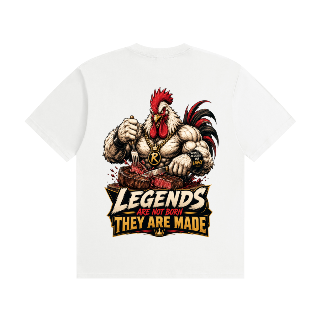 Legends are not born they are made- Seamless Cotton T-Shirt