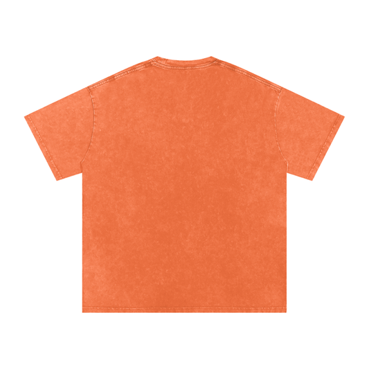 Unisex Protein shake Snow Washed Oversized Cotton T-Shirt