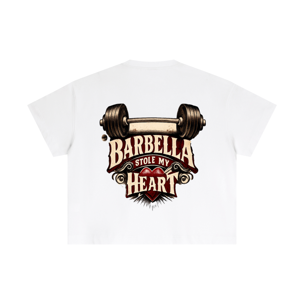 Barbella stole my heart-Essential Cotton Boxy T-Shirt