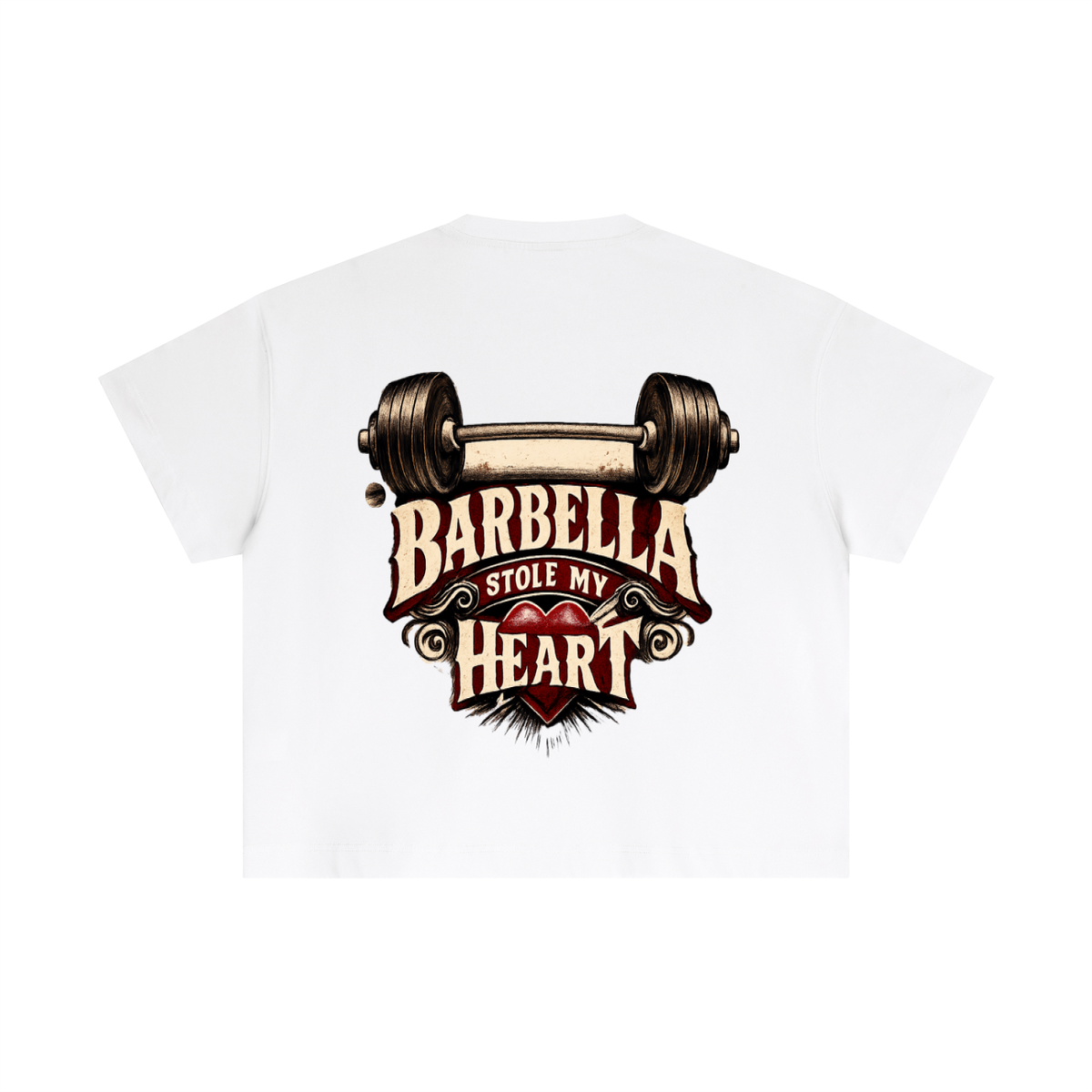 Barbella stole my heart-Essential Cotton Boxy T-Shirt