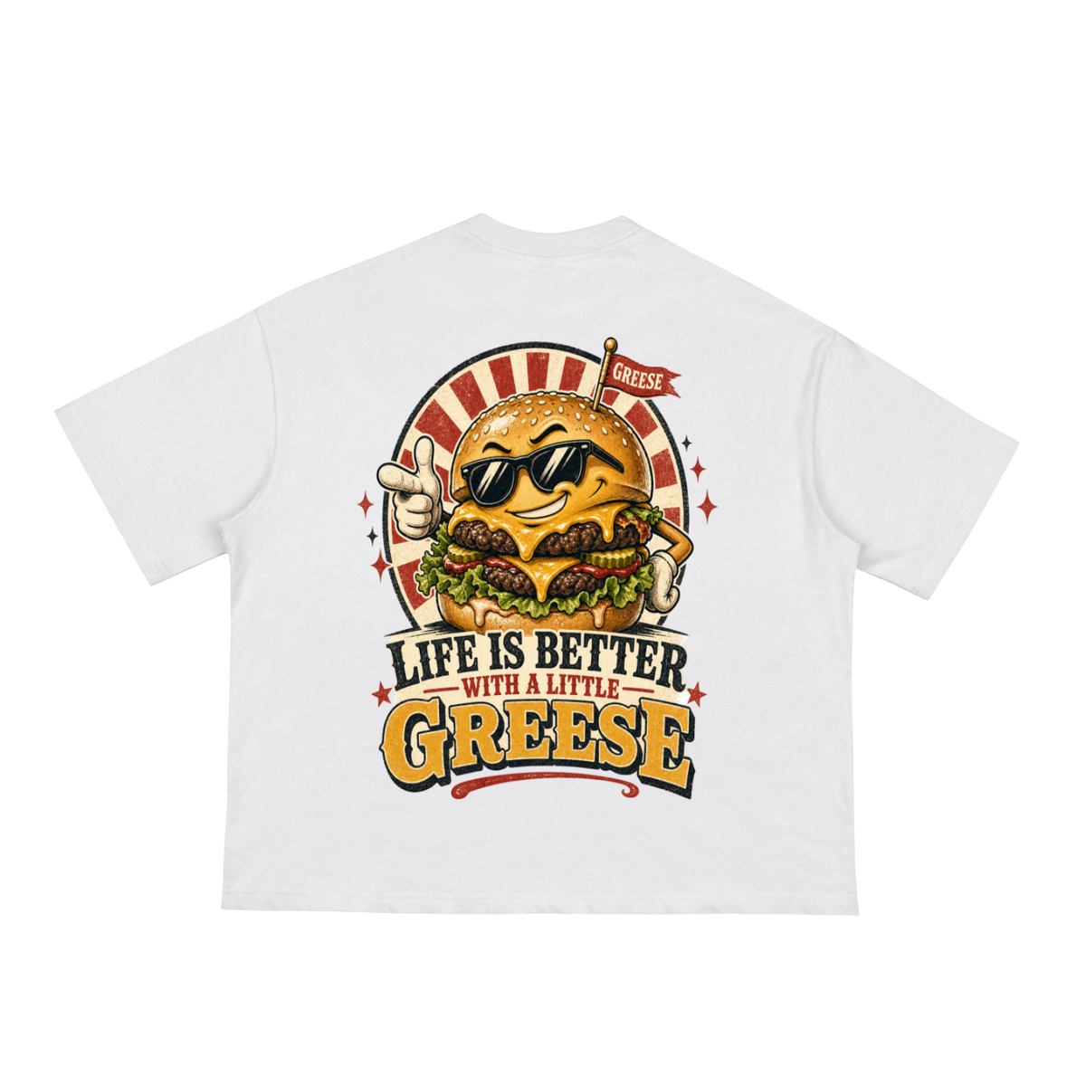 Life is better with a little greese-Classic Loose Boxy Tee