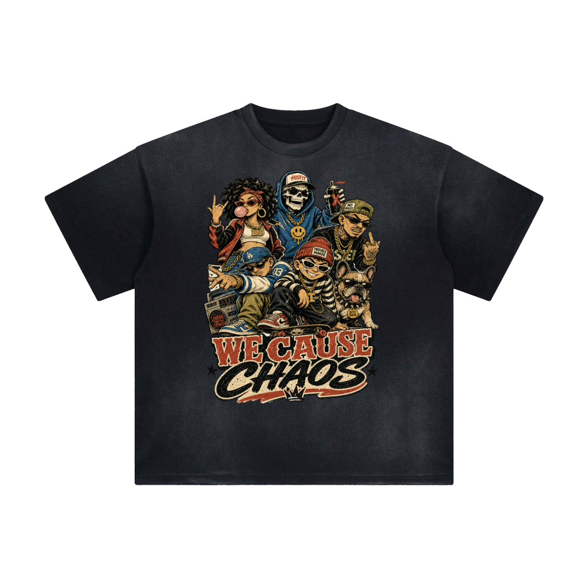 We cause chaos-Sunfade T-Shirt