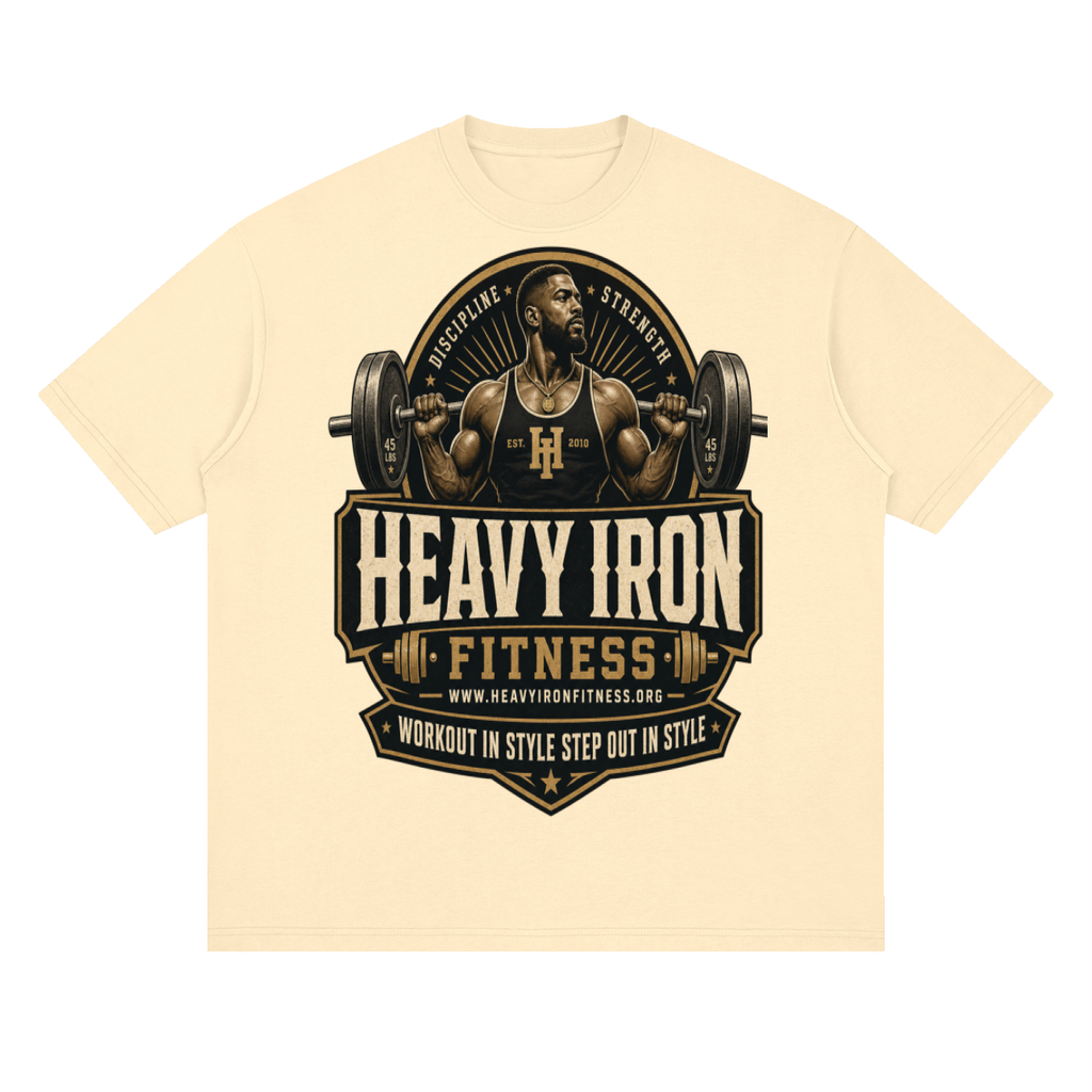 Heavy iron fitness-Streetwear Loose Drop Shoulder T-Shirt