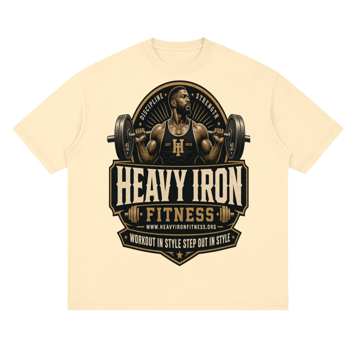 Heavy iron fitness-Streetwear Loose Drop Shoulder T-Shirt