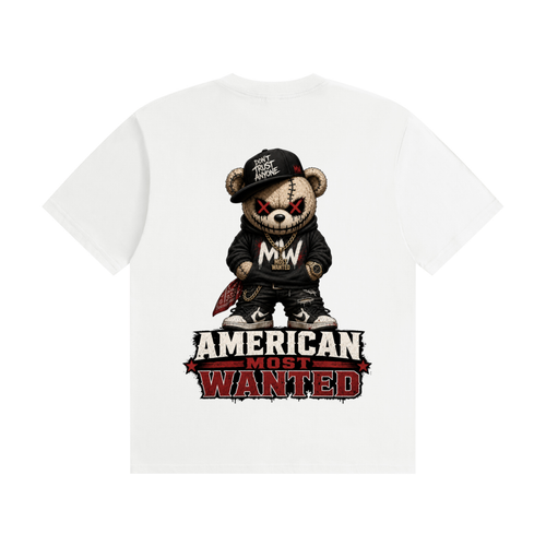 American  most wanted- Seamless Cotton T-Shirt