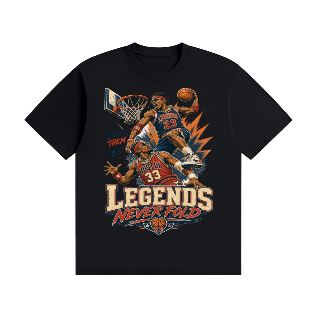 Legends never fold-Seamless Cotton T-Shirt