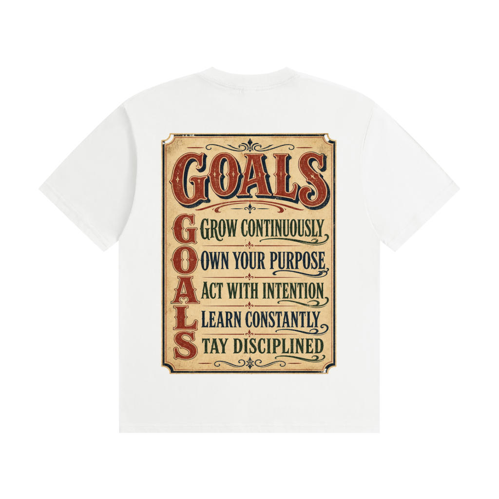 GOALS-Seamless Cotton T-Shirt