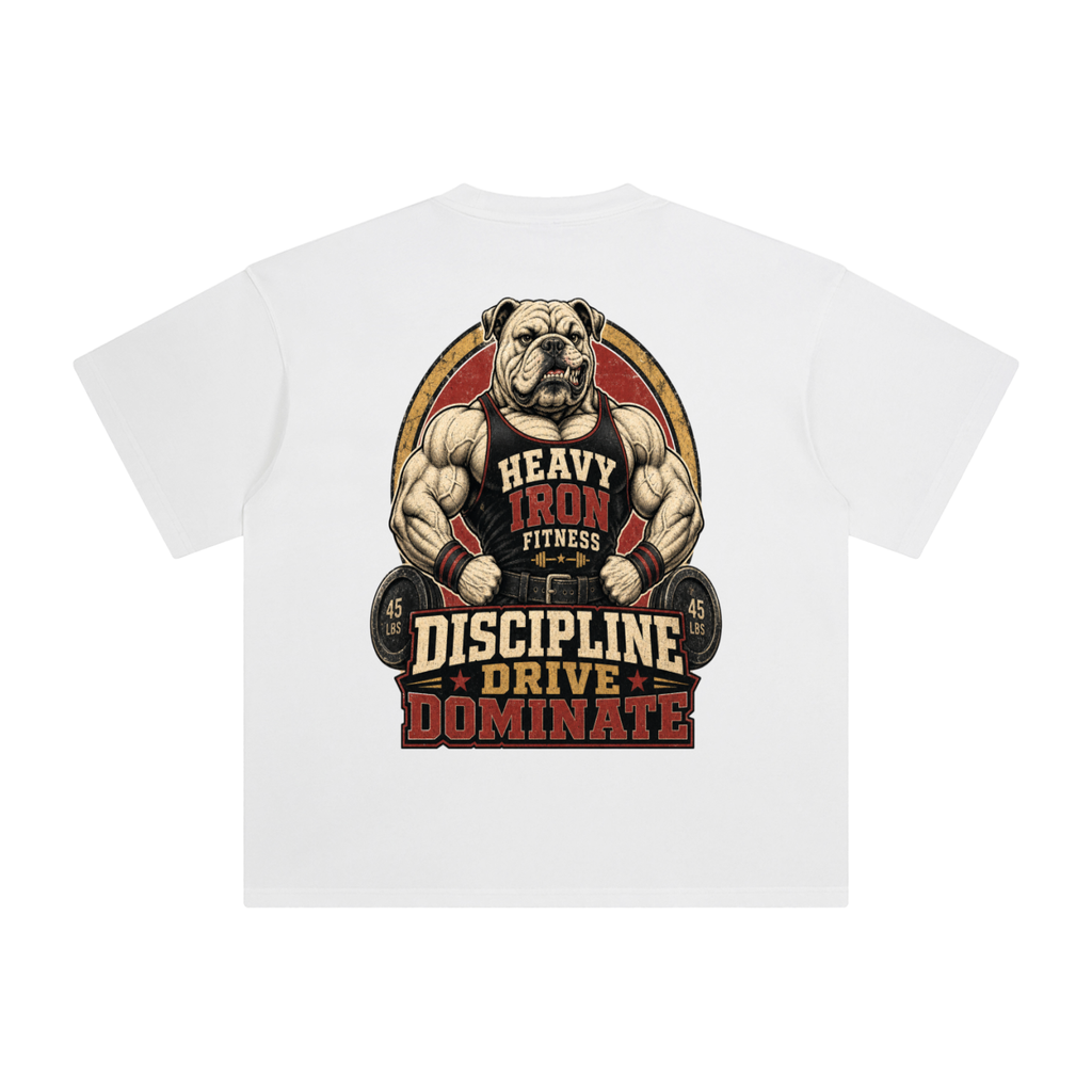 Discipline drive dominate-Enzyme Washed T-Shirt