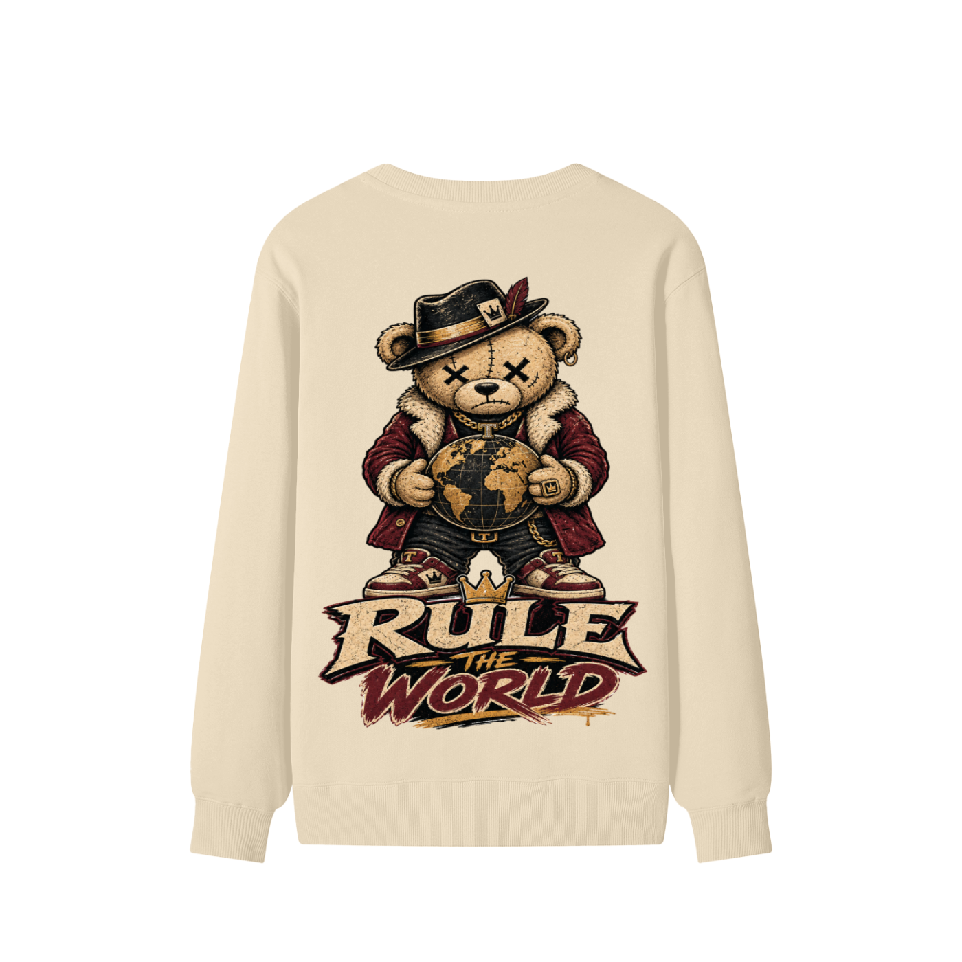 Rule the world-Classic Cotton Sweatshirt( This product is shipped from oversees ship time may take longer)
