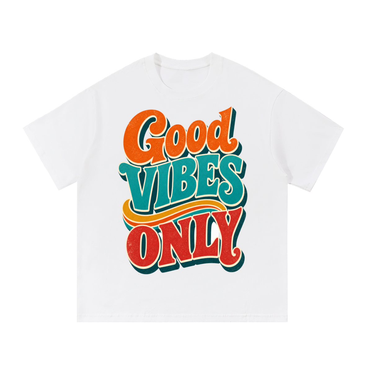 Good vibes only-Essential Cotton T-Shirt
