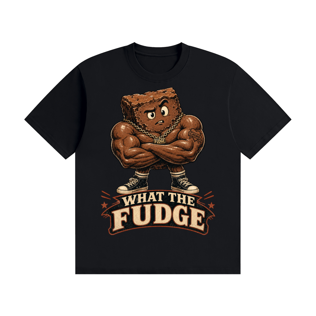 What the fudge-Seamless Cotton T-Shirt