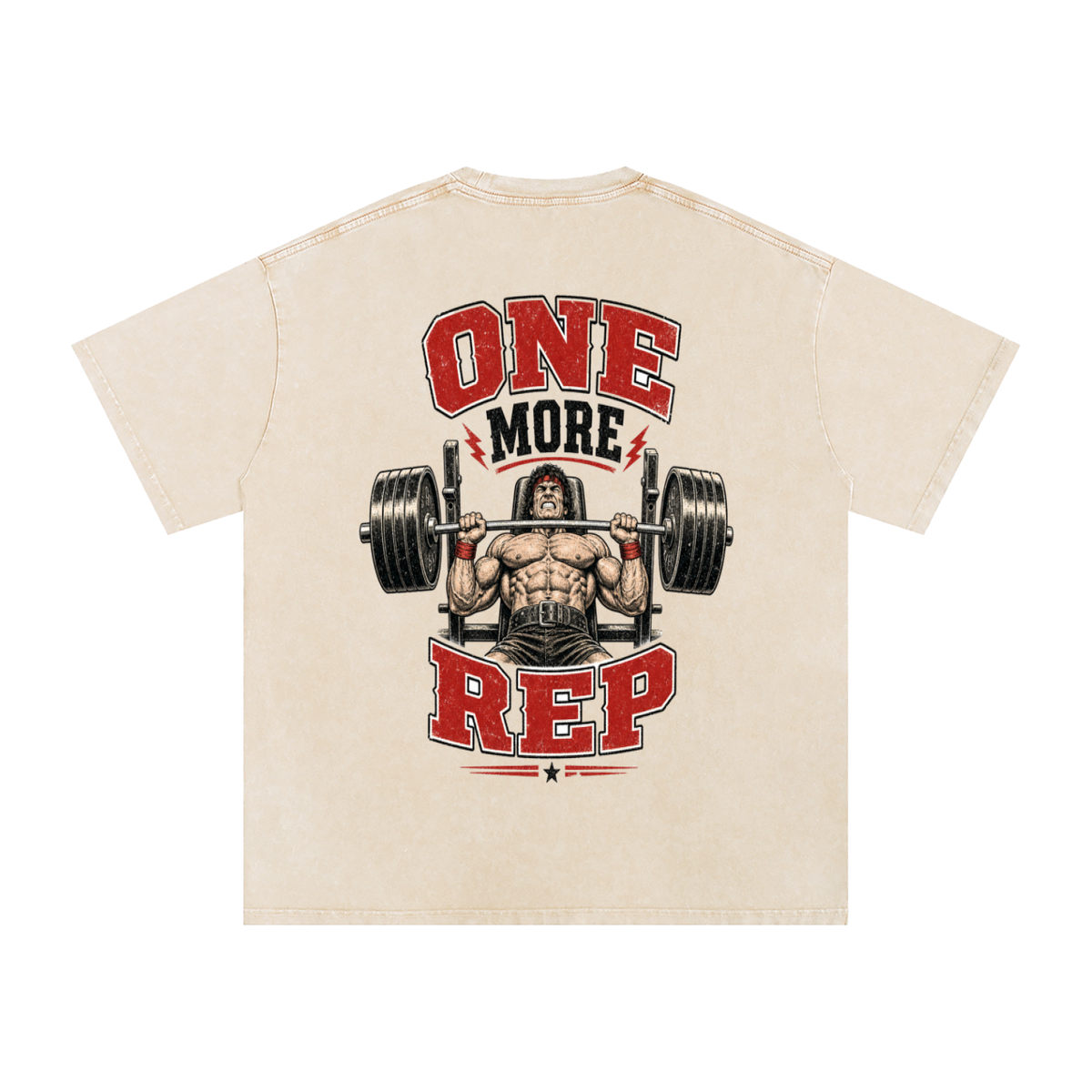 One more rep-Snow Washed Oversized Cotton T-Shirt