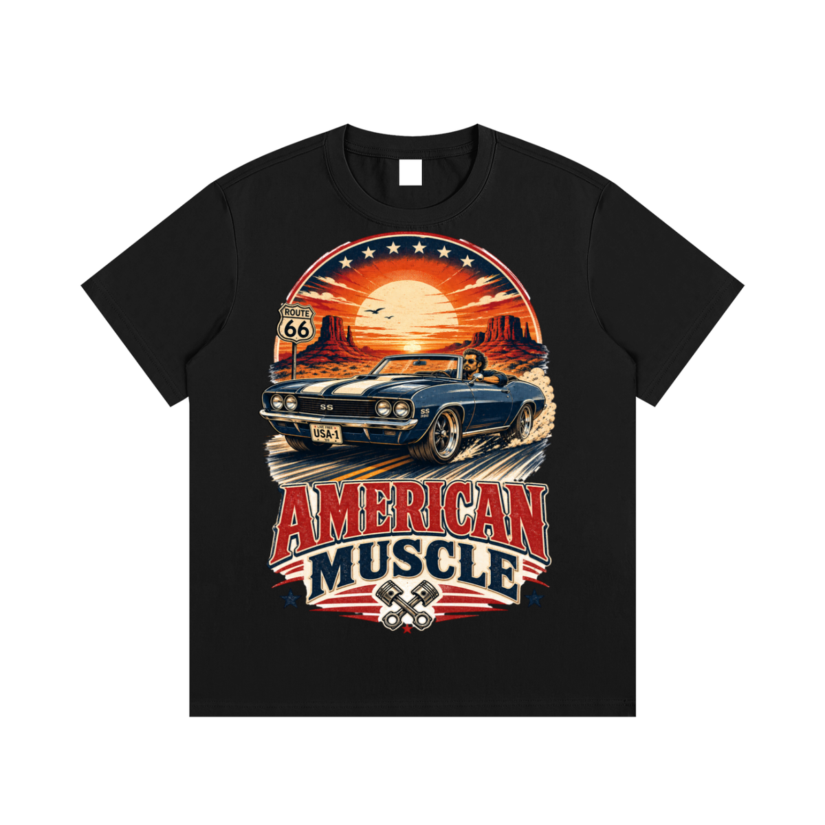 American muscle-Essential Cotton T-Shirt