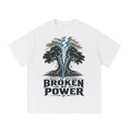 Built by nature broken by power-Essential Cotton T-Shirt