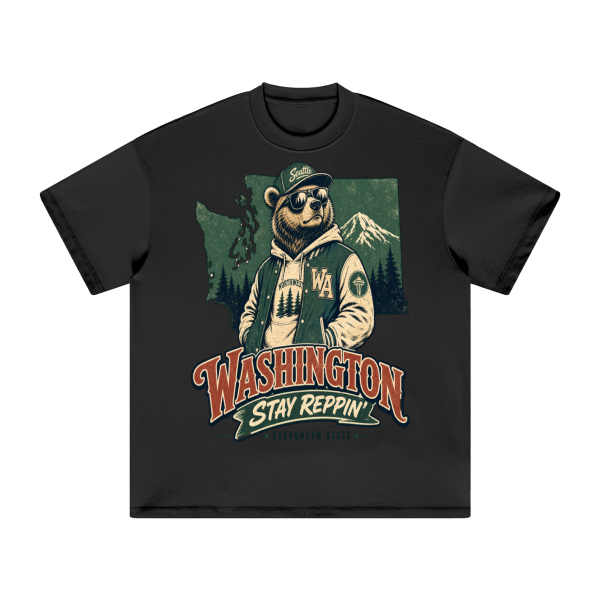 Washington-Heavyweight Earth Tone T-Shirt