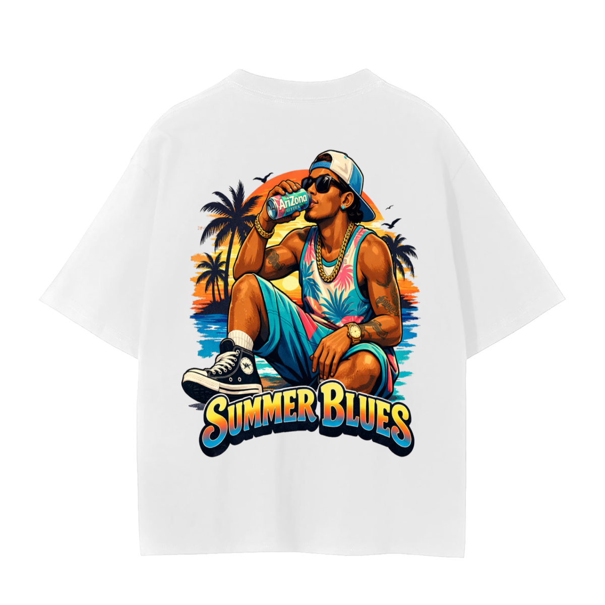 Summer blues-Seamless T-Shirt