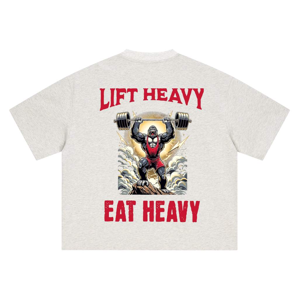 Lift heavy eat heavy-Boxy Oversized T-Shirt