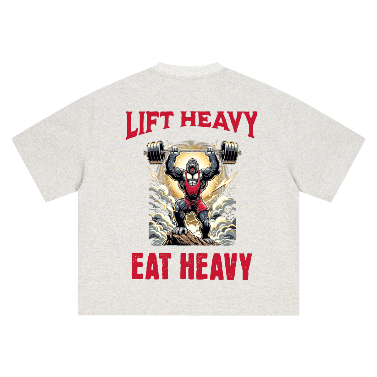 Lift heavy eat heavy-Boxy Oversized T-Shirt