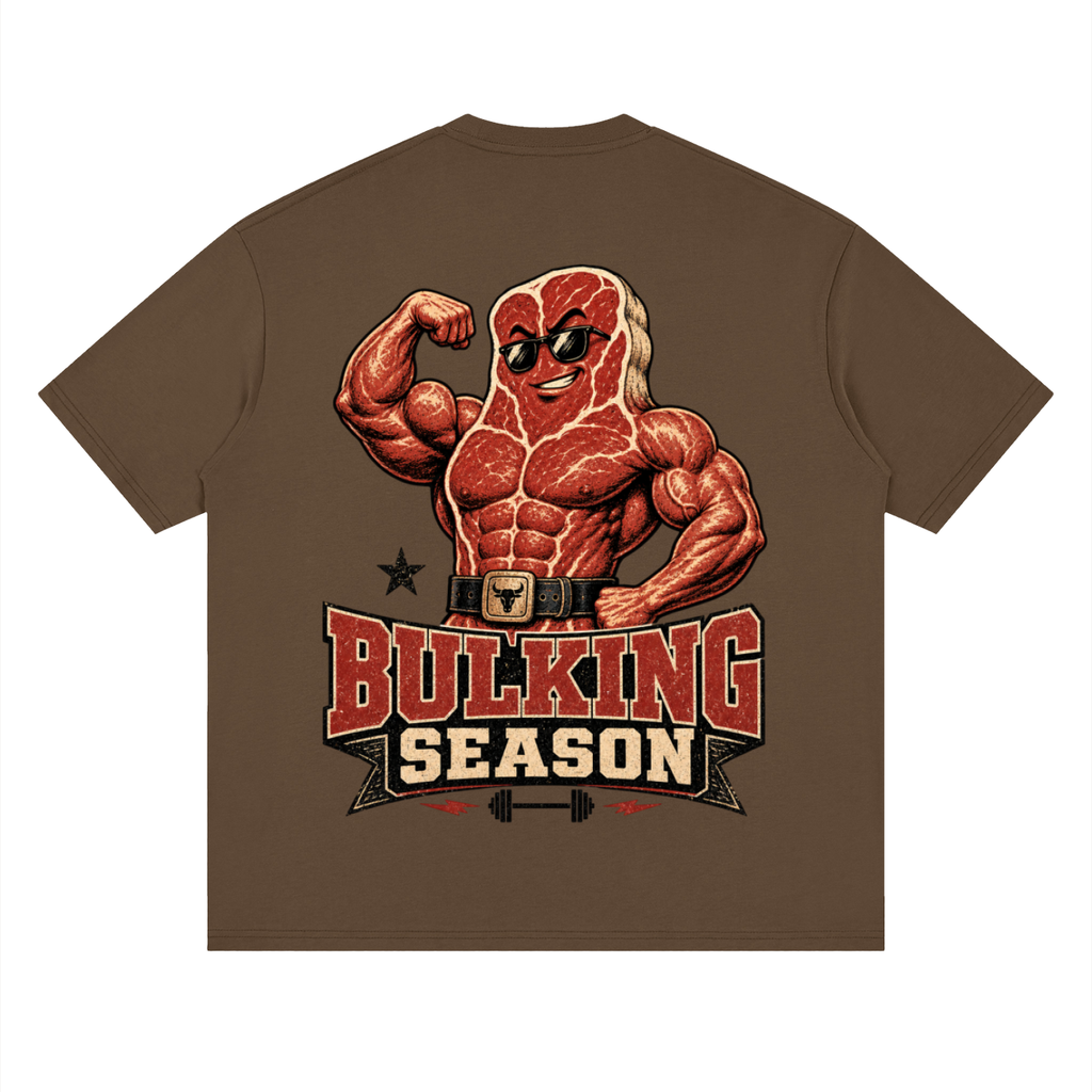 Bulking season-Streetwear Loose Drop Shoulder T-Shirt