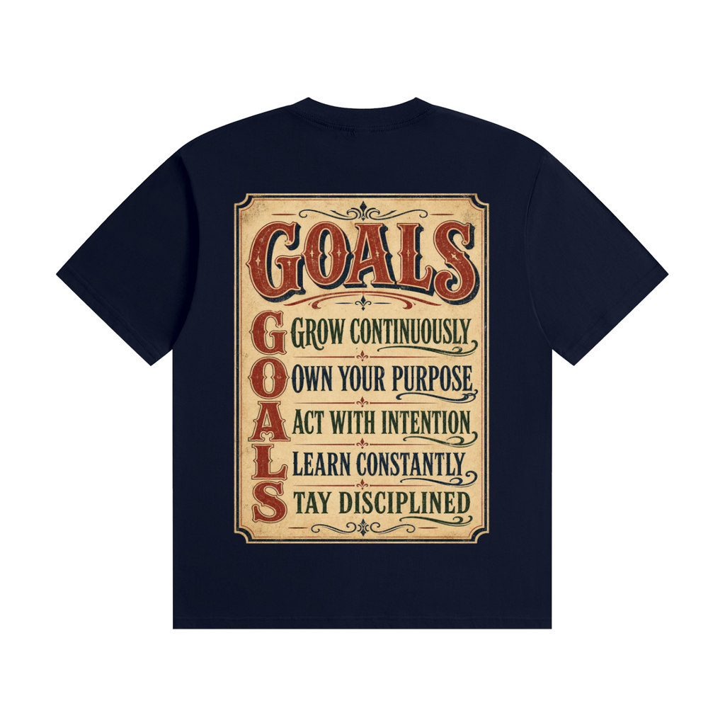 GOALS-Seamless Cotton T-Shirt