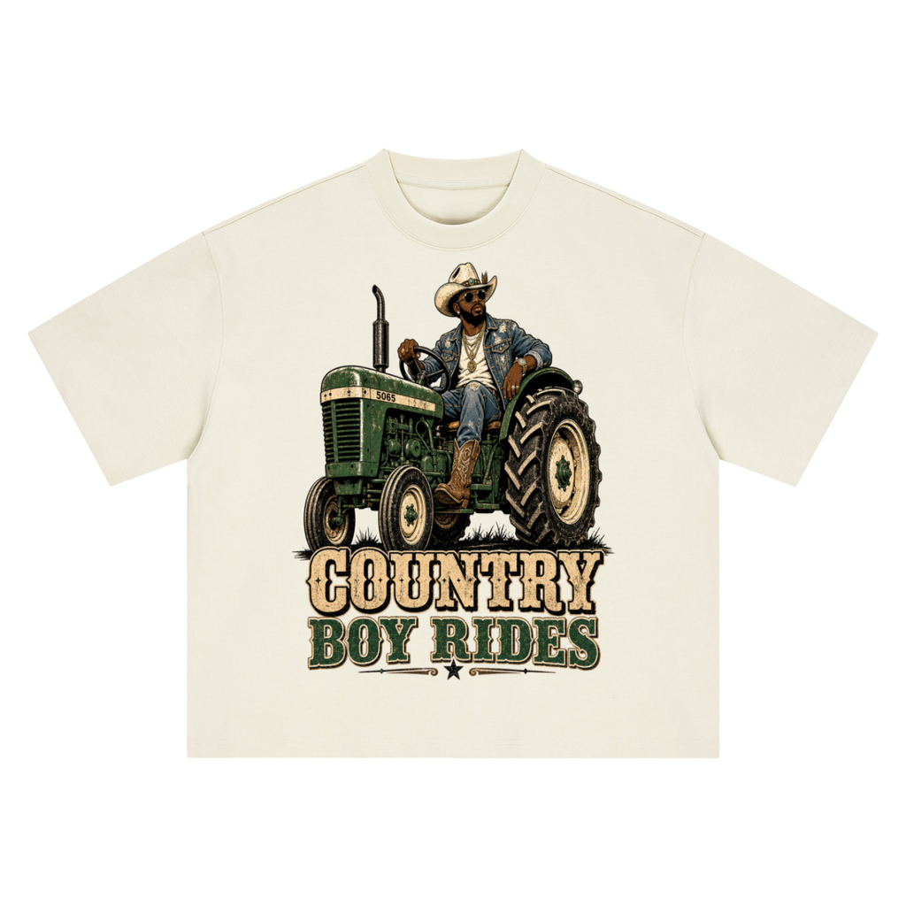 Country boy rides-Boxy Oversized T-Shirt