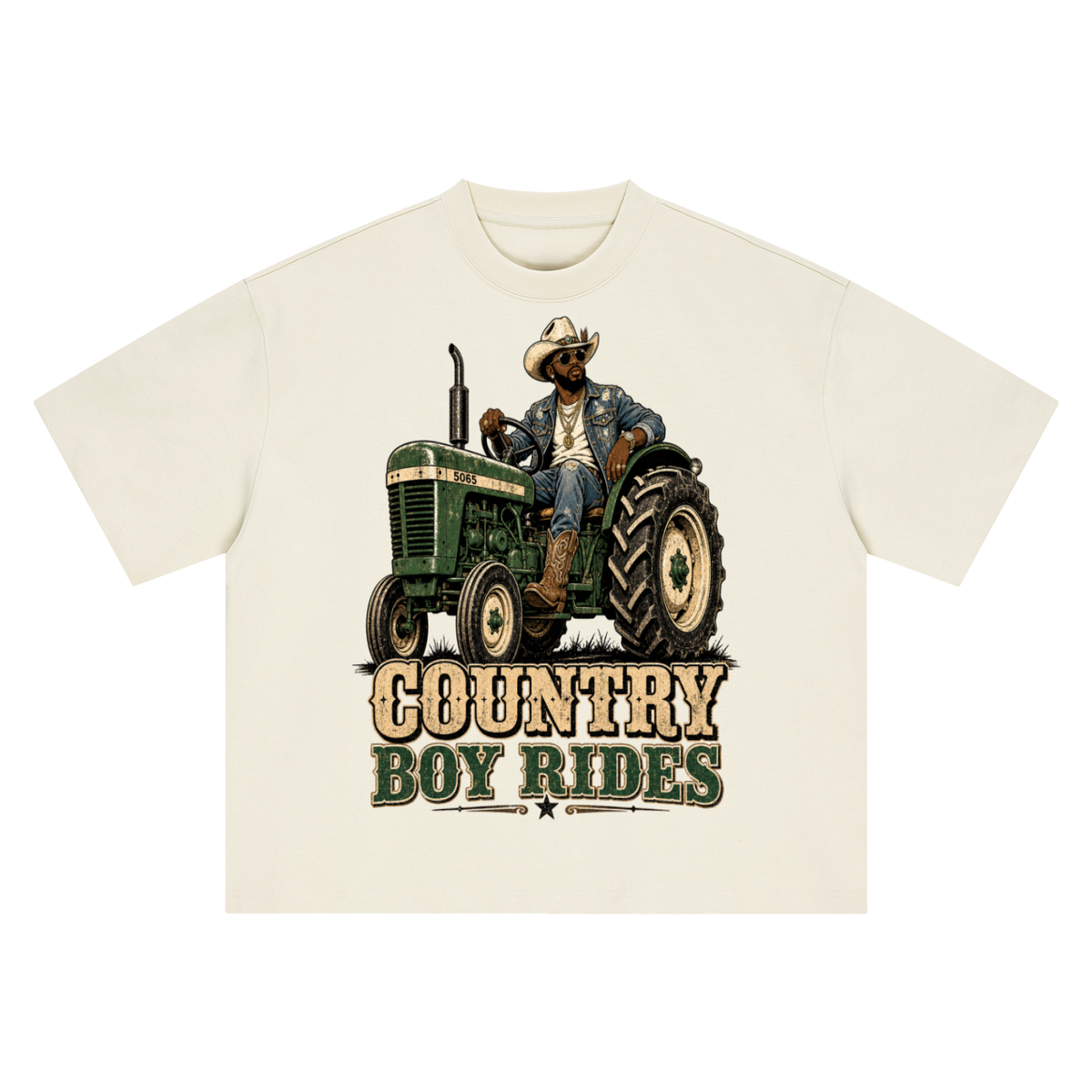 Country boy rides-Boxy Oversized T-Shirt