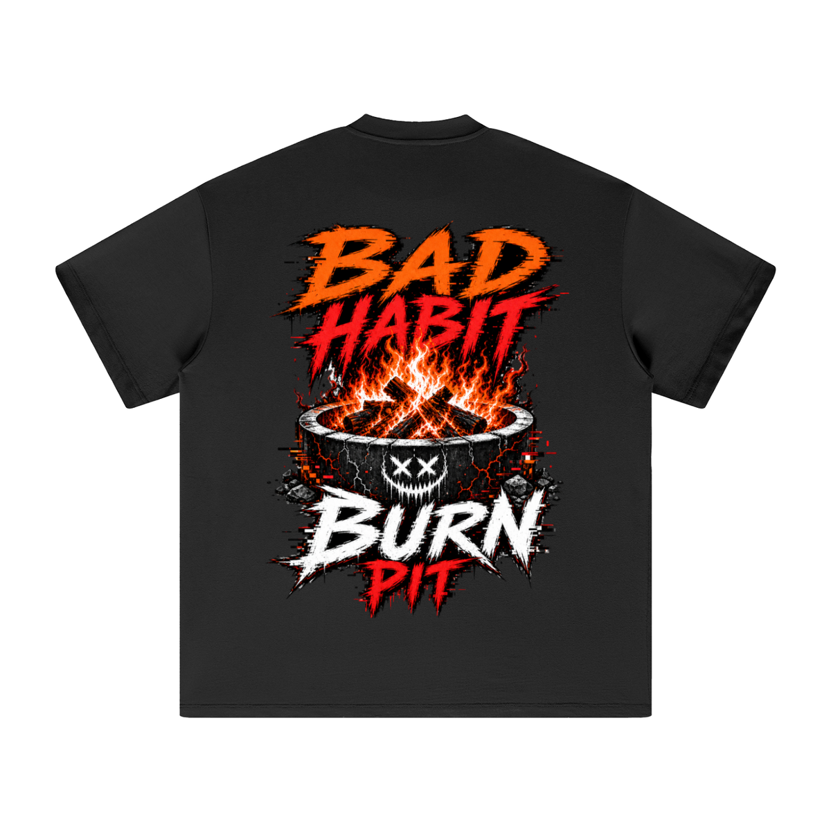 Bad habit burn pit-Heavyweight Earth Tone T-Shirt