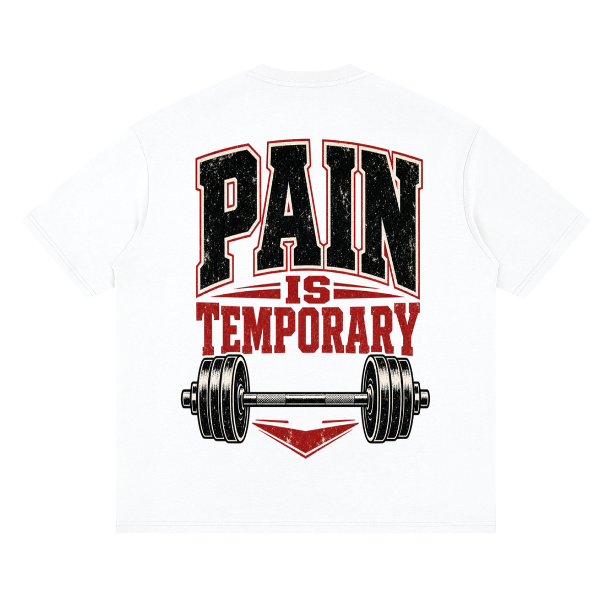 Pain Is Temporary — Drop Shoulder Streetwear Tee