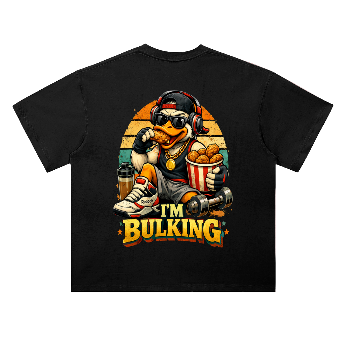 I'm bulking-Heavyweight Drop Shoulder Cotton T-Shirt