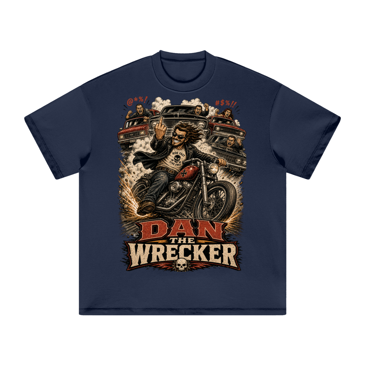 Dan the wrecker-Heavyweight Earth Tone T-Shirt