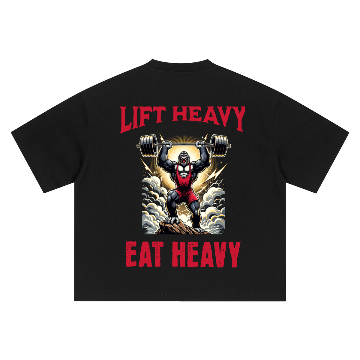 Lift heavy eat heavy-Boxy Oversized T-Shirt