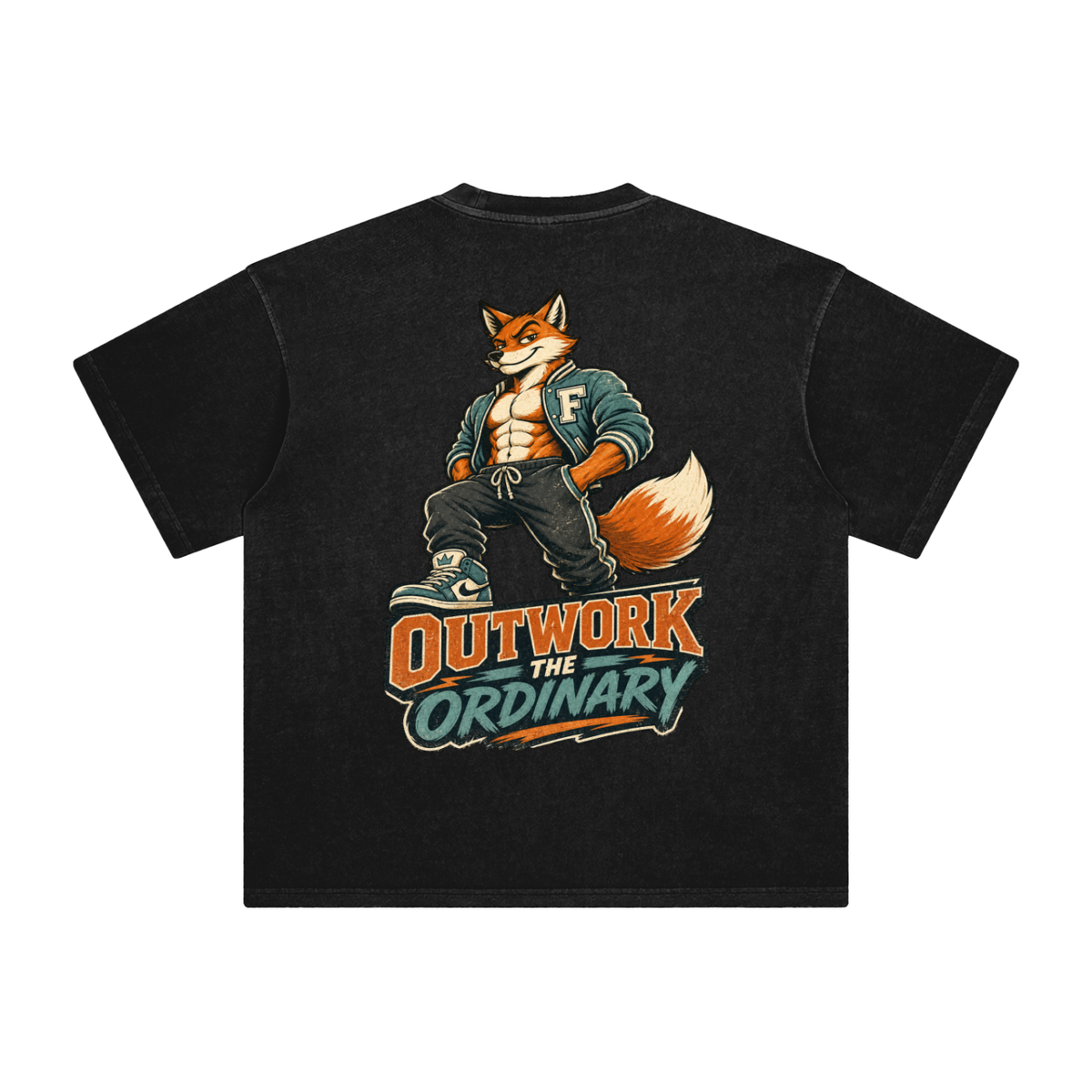 Outwork the ordinary-Enzyme Washed T-Shirt