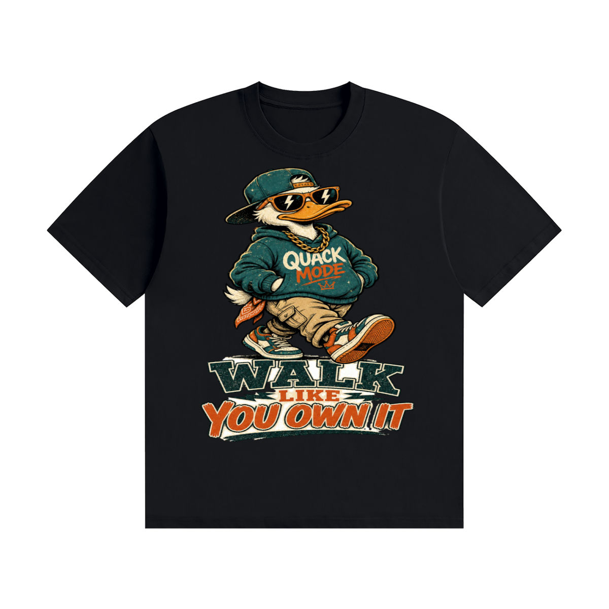 Walk like you own it-Seamless Cotton T-Shirt