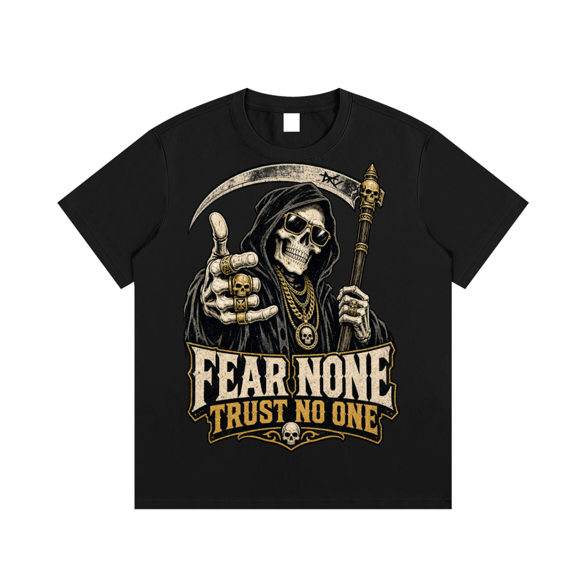 Fear none-Essential Cotton T-Shirt