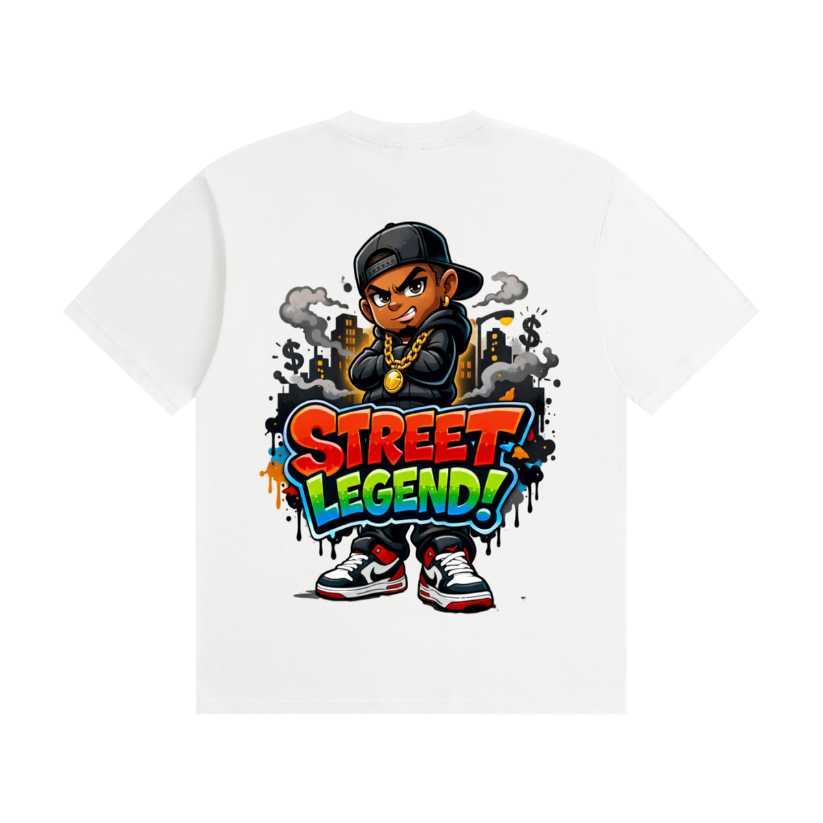 Street legend-Seamless Cotton T-Shirt