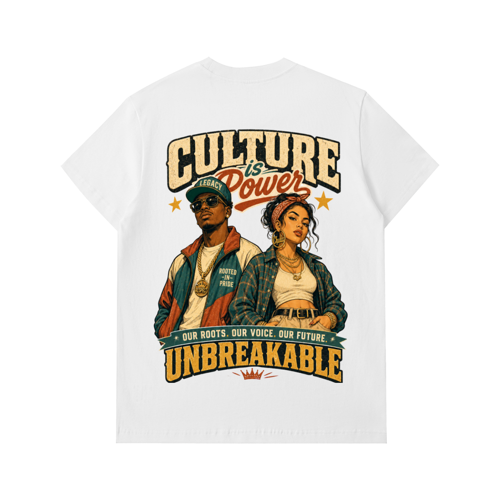 Culture is power-Essential Heavyweight Cotton T-Shirt