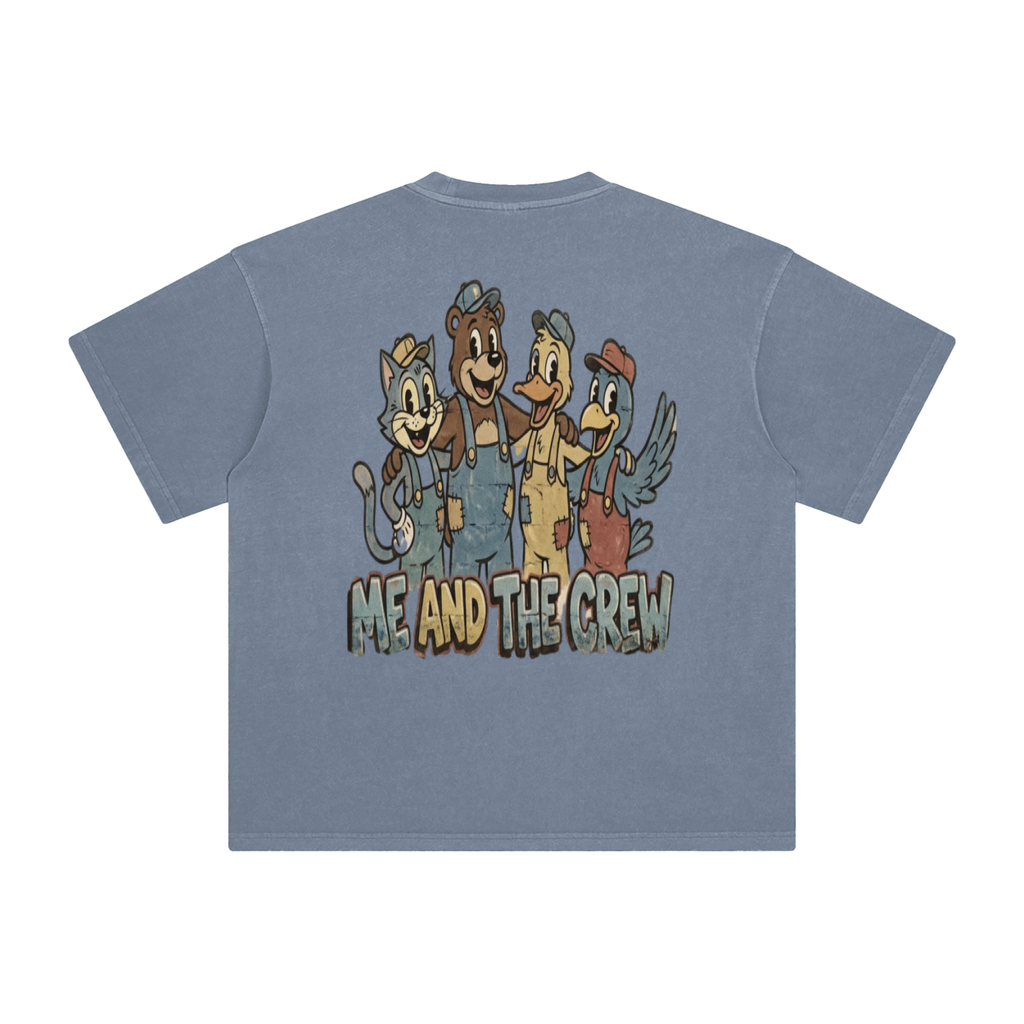 Me and the crew-Enzyme Washed T-Shirt