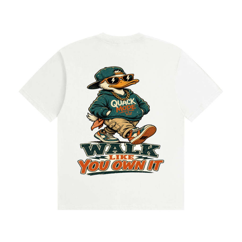 Walk like you own it-Seamless Cotton T-Shirt
