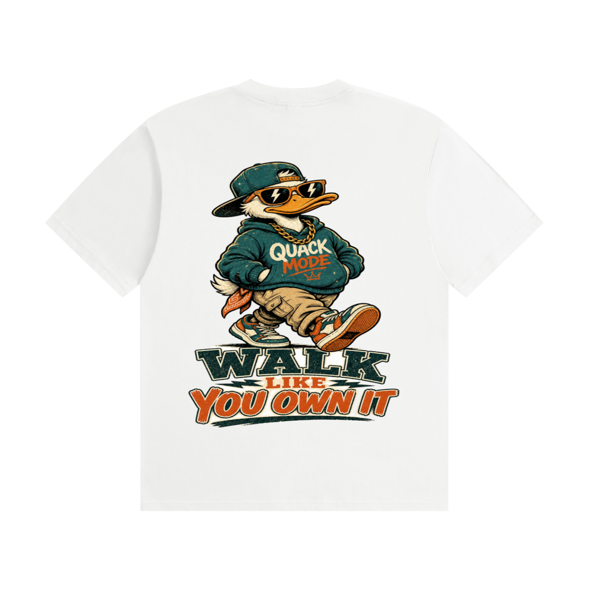 Walk like you own it-Seamless Cotton T-Shirt