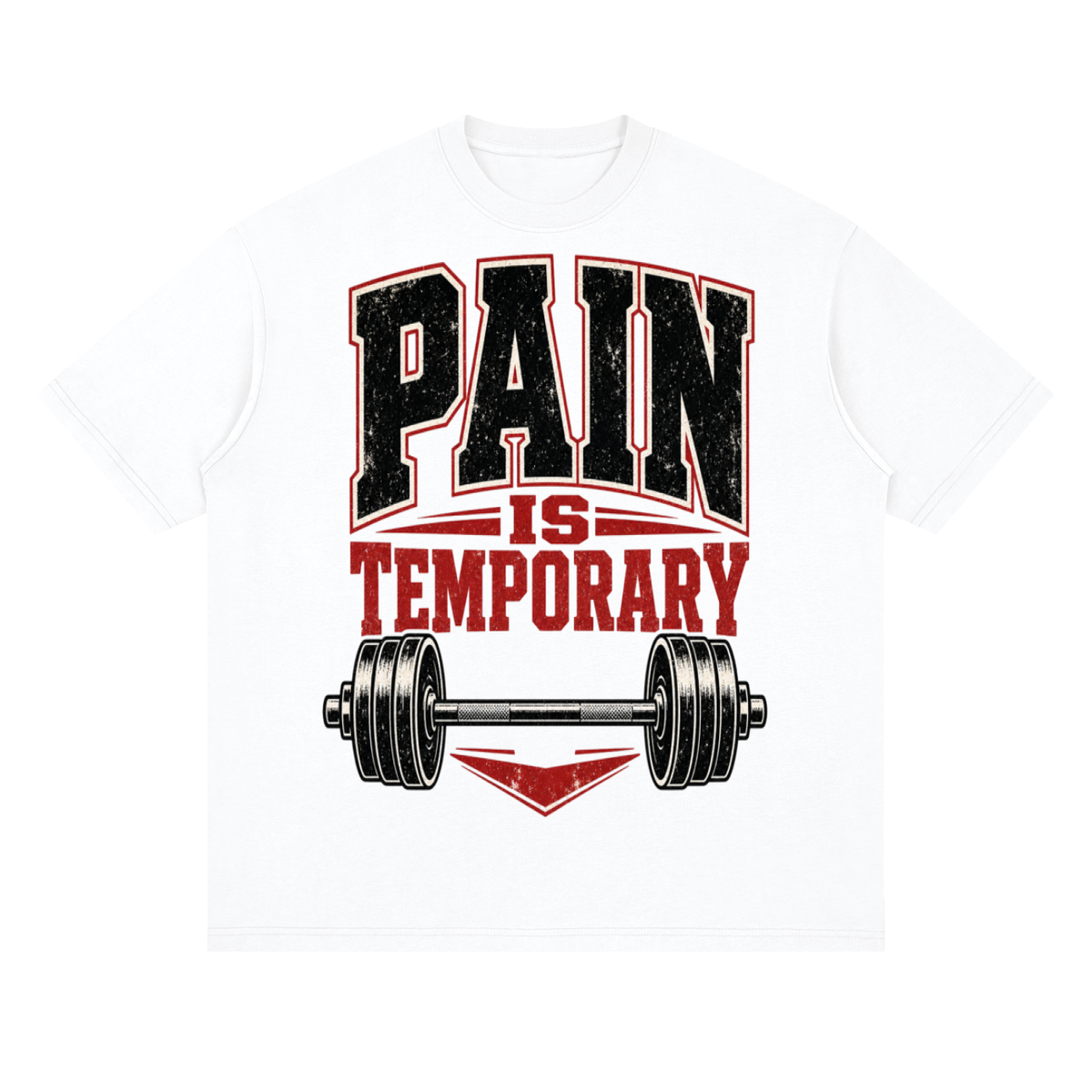 Pain Is Temporary — Drop Shoulder Streetwear Tee