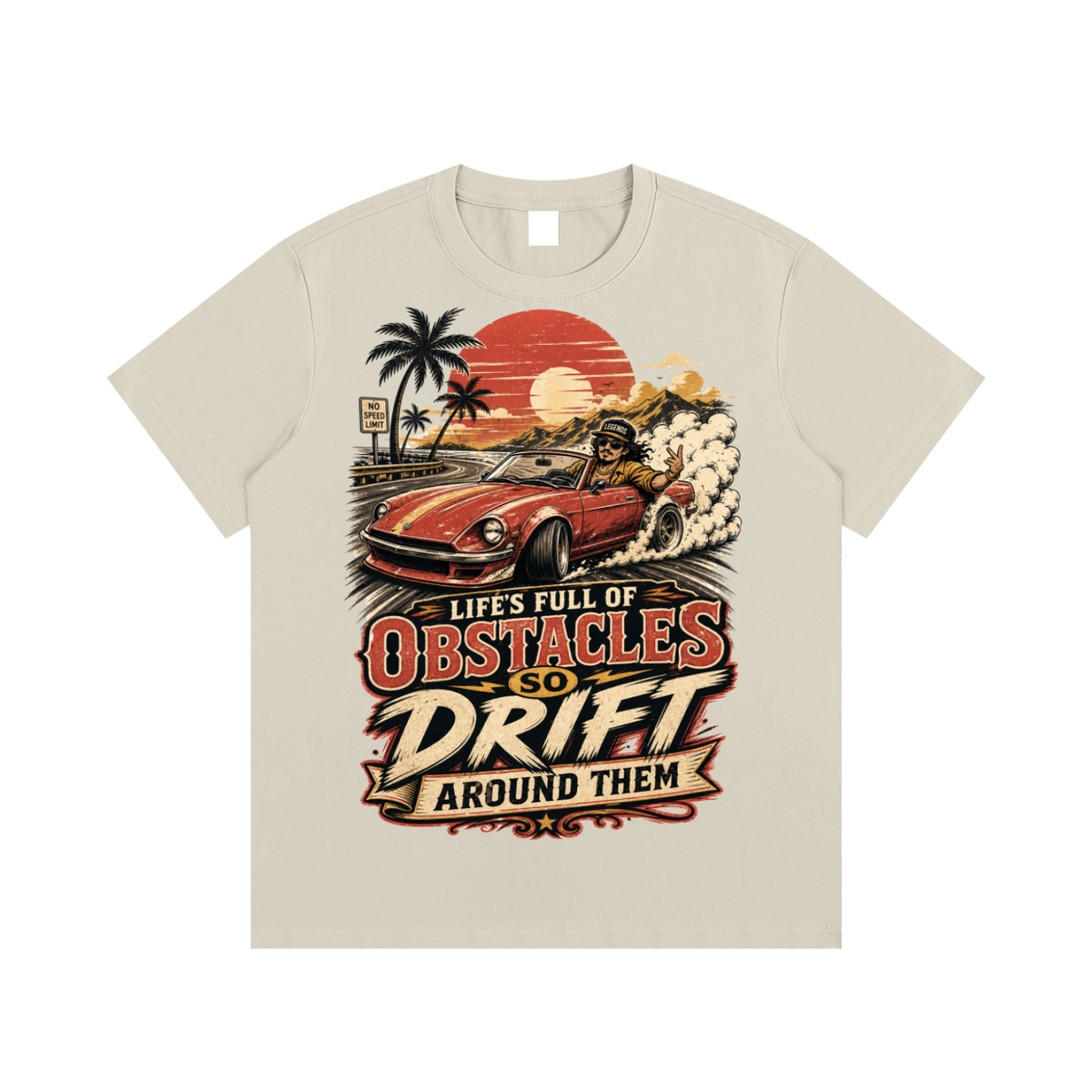 Life is full of obstcles drift around them-Essential Cotton T-Shirt