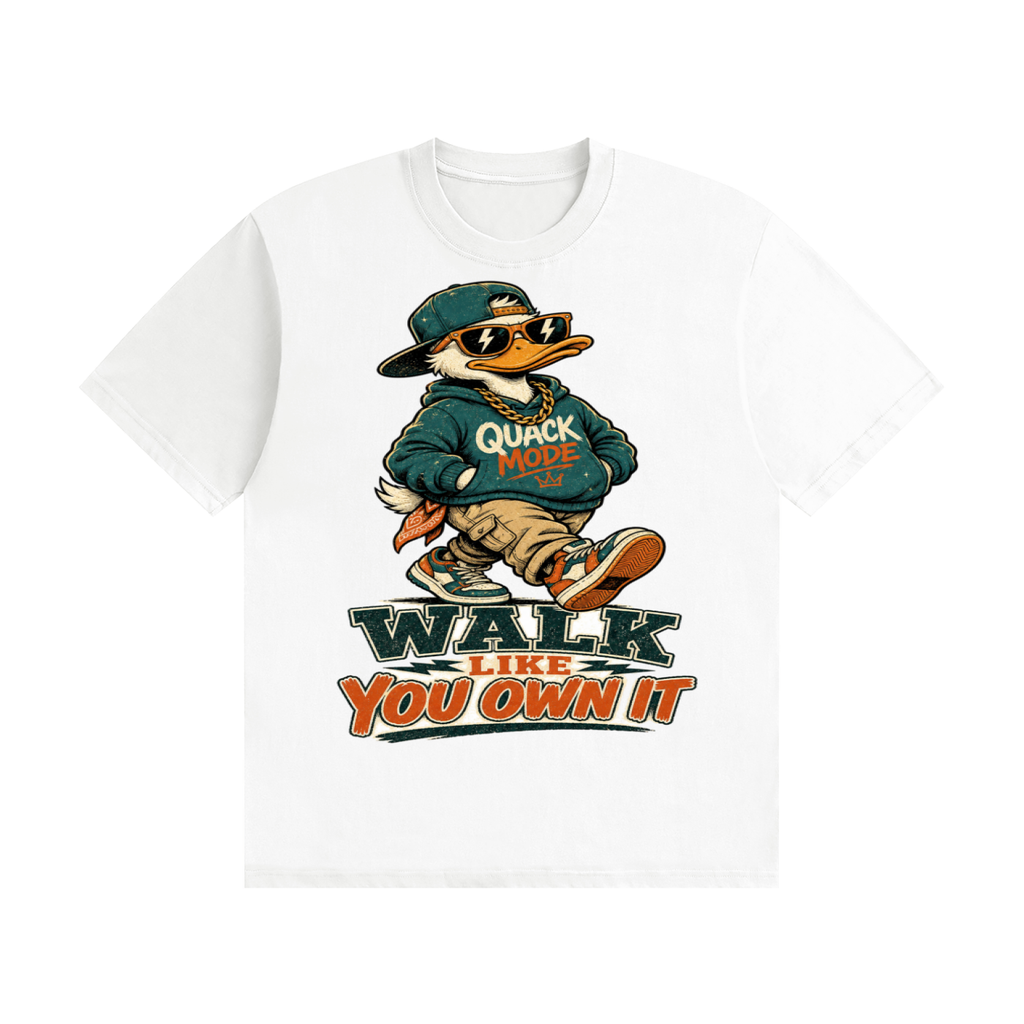 Walk like you own it-Seamless Cotton T-Shirt